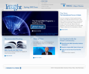 smealmbainsight.com: Smeal MBA Insight - Your Premiere Online Executive Resource:: Front Page
Smeal MBA Insight - Your Premiere Online Executive Resource