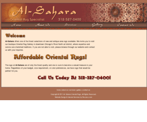 alsaharaorientalrugs.com: Al-Sahara Oriental Rugs Chicago, IL 60610
Al-Sahara Oriental Rugs Chicago, IL 60610