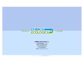 chimeco.com: CHIMICA ECOLOGICA
Chimica ecologica - Impianti di trattamento delle acque.