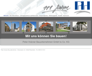 holzner-bau.de: Peter Holzner Bauunternehmen - Startseite
PETER HOLZNER - Mit uns können Sie bauen