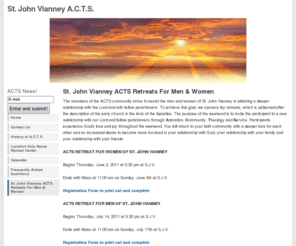 sjvacts.org: St. John Vianney A.C.T.S.
St. John Vianney A.C.T.S. - 