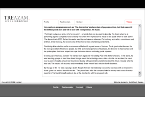 tre-azam.co.uk: Tre Azam | Speaker Profile - Inspirational Speaker, Entrepreneur, After Dinner Speaker, Keynotes, Business Speaker
The speaker profile of Tre Azam - Inspirational Speaker, Entrepreneur, After Dinner Speaker, Keynotes, Business Speaker
