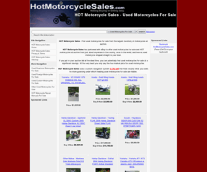 hotmotorcyclesales.com: HOT Motorcycle Sales - Used Motorcycles For Sale
HOT Motorcycle Sales - Find used motorcycles for sale from the largest inventory of HOT motorcycles at auction.