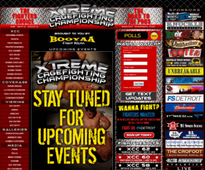 xcclive.com: XCC | Xtreme Cagefighting Championship - Michigans Best MMA Action
XCC Live (Xtreme Cagefighting Championship) is a cutting edge Mixed Martial Arts (MMA) competition in Michigan, Wisconsina and Canada!