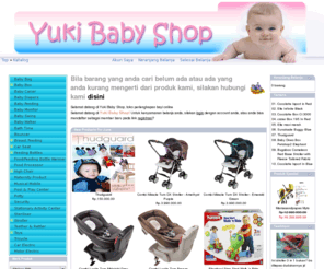 yukibabyshop.com: Yuki Baby Shop
yuki baby shop, Kami menyediakan berbagai perlengkapan bayi yang bisa anda beli dan dapatkan dengan kualitas tinggi dan harga yang terjangkau. Jujur, Murah, Mudah. Selamat berbelanja