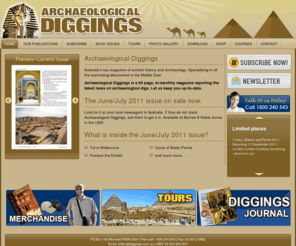 diggings.com.au: Archaeological Diggings Archaeology Magazine
Australia's top magazine of ancient history and archaeology