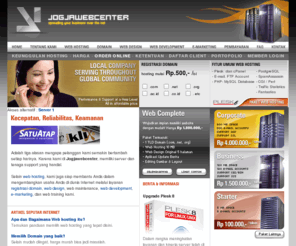 jogjaweb.com: JOGJAWEBCENTER ::JWC- WEB HOSTING MURAH, DOMAIN, MARKETING, 
    WEB DESIGN MURAH DAN HANDAL , COLOCATION SERVER, DEDICATED SERVER , BLOG HOSTING
