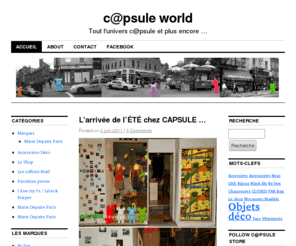 capsulestore.fr: Capsule Store
Le blog Capsule store concept store Marseille