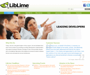 enterprise-koha.com: LibLime
LibLime provides consulting, implementation, data migration, training, development, and maintenance/hosting services for Koha in over 800 libraries, of all types and sizes.