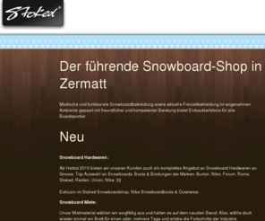 stokedshop.ch: Streetwear Shop I Zermatt I Streetwear
Der erste richtige Streetwear Shop in der Schweiz - Bald online!