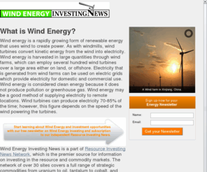 windenergyinvestingnews.com: Wind Energy Investing News
Wind Energy Investing News