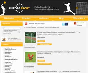 europasport.de: Europa Sport Shop - Sportartikel, Sportgeräte  kaufen
Sportgeräte und Sportartikel kaufen.
Sportshop für Sportartikel und Sportgeräte.
