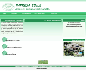 alberettiedilizia.com: Alberetti Luciano Edilizia - impresa edile spoleto, ristrutturazione edili, costruzioni umbria, edilizia civile, case bifamiliari spoleto, cooperative edilizie spoleto
L'alberetti edilizia spoleto è una ditta specializzata in costruzioni edili, ristrutturazioni, vendita immobili, centri residenziali, opera in umbria in particolare nella zona di spoleto