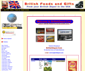 britishdepot.biz: British Food, Tea, Crisps, Chocolates, Mints, Gifts:
