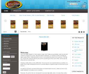 javadoro.com: Welcome
Java D'Oro offers Gourmet Coffees, Smoothie Products and equipment.