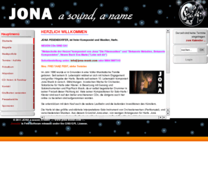 jona-music.com: JONA a sound, a name     ..:: www.jona-music.com  ::.. - Startseite
Jona a sound a name.

Jona Pesendorfer ist ein junger Musiker aus dem Salzkammergut, der sich einem ganz besonderem Instrument, der Harfe verschrieben hat. Besuchen Sie seine webseite und lernen Sie ihn und seine Musik näher kennen.