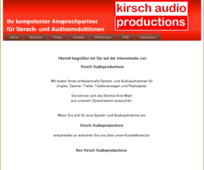 kirsch-audioproductions.de: Kirsch Audioproductions
Kirsch-Audioproductions
