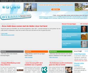 sterrennieuws.be: Sterrennieuws - Showbizz- en Entertainmentsite
Sterrennieuws is een Vlaamse showbizz- en entertainmentwebsite. Je leest bij ons nieuws over alle artiesten en media. Sterrennieuws is ook the place to be voor allerlei wedstrijden.