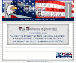 thebailbondchronicles.com: The Bailbond Chronicles
Bail USA, Inc., 157 Main St, Greenville, PA 16125, national bail bond underwriter for Seneca Insurance Company, is the premier choice of bail bond agents everywhere.