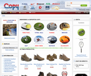 copysport.es: - COPY - Tu tienda de Deporte en Internet
Toda la ropa y material deportivo que necesitas. En Deportes Copy encontrarás las primeras marcas al mejor precio: Nordica, Dunlop, Surfanic, Munich, Bestard ...