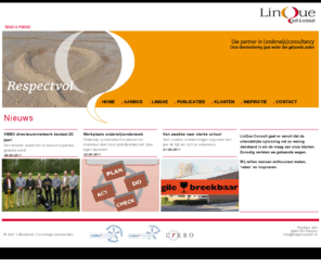 linqueconsult.nl: Welkom ::  LinQue Consult
Welkom -- LinQue treft en verbindt.