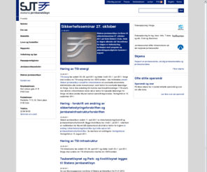 sjt.no: Statens jernbanetilsyn - Forsida
Statens jernbanetilsyn (SJT) er utøvende kontroll- og tilsynsmyndighet for jernbanevirksomheten, herunder sporvei-, tunnelbane- og forstadsbanevirksomheten i Norge.