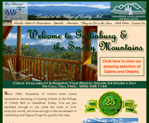 Welovegatlinburg Com Greenbrier Valley Resorts Smoky Mountain