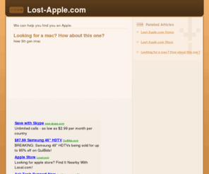 lost-apple.com: Lost Apple Lost-Apple.com
Lost-Apple.com