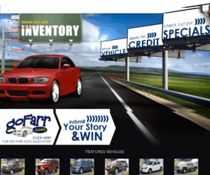 farrautosales.com: Farr Auto Sales - Serving Watertown, NY
Serving Watertown, New York (NY), Farr Auto Sales is the best place to purchase your next vehicle. See our many online deals and specials today!