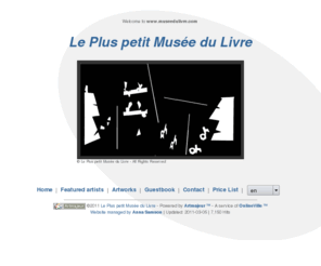 museedulivre.com: Le Plus petit Musée du Livre
Le Plus petit Musée du Livre 