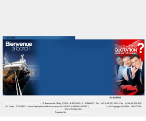 global-yachting-solutions.com: AXA Global Yachting Solutions – Assurance de Yacht, Mega Yacht - Index
Leader en Europe avec toute une gamme de solutions sur mesure pour assurer votre yacht et son exploitation. Profitez de votre navire en toute sérénité partout dans le monde.