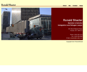 silcoffshacter.com: Ronald Shacter, Immigration and Refugee Lawyer - Toronto, Ontario, Canada
Ronald Shacter, Immigration and Refugee Lawyer - Toronto, Ontario, Canada