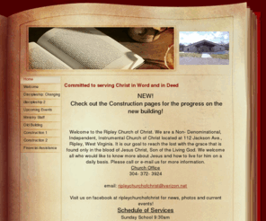 ripleychurchofchrist.com: Home - Ripley Church of Christ
A WebsiteBuilder Website