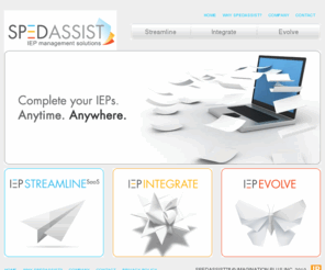 spedassist.com: SPEDASSIST - Online IEP Writing Software
SPEDASSIST provides online Education Plan (IEP) management solutions for school boards, municipalities and organizations focusing on education.