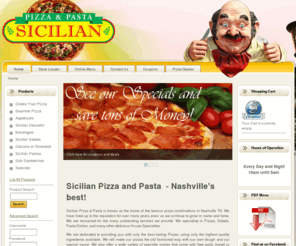 sicilianpizzanashville.com: Sicilian Pizza and Pasta
Sicilian Pizza and Pasta in Nashville TN