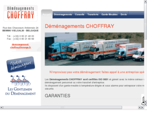 choffray.com: Déménagement Belgique, déménageur belgique, Déménagements CHOFFRAY
Déménagement BELGIQUE, déménageur, déménagement particuliers, les Gentlemen du Déménagement