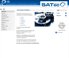 satec-gmbh.com: SATec GmbH Berchtesgaden - Automatisierungstechnik, Schaltschrankbau, Anlageninstallation
Wir fertigen Anlagen für die Automobilindustrie, Rüstungsindustrie, Maschinenbauer und die Pharmaindustrie