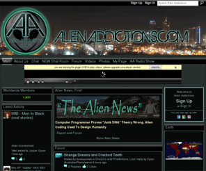 alienaddictions.com: Alien Addictions
Newest UFO videos and sightings. A place for abductees to meet with others who have been abducted and share their stories and meet friends.