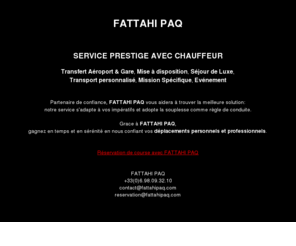 fattahipaq.com: FATTAHI PAQ pour vos déplacements personnels et professionnels
FATTAHI PAQ : pour vos déplacements personnels et professionnels