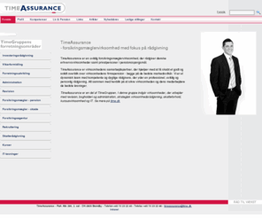 timeassurance.dk: Forsikringsmæglervirksomhed - TimeAssurance er en uvildig forsikringsmæglervirksomhed, som rådgiver om forsikring og pension
TimeAssurance er en uvildig forsikringsmæglervirksomhed. Vores forsikringsmæglere rådgiver i pensions- og forsikringsspørgsmål