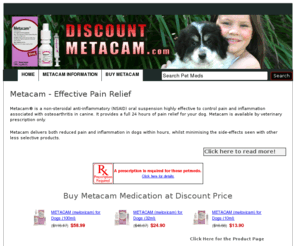 discountmetacam.com: Metacam
Find information on Metacam pain relief 