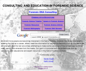 forensicdna.com: Forensic Education and Consulting
forensic DNA, forensic education and forensic DNA consulting