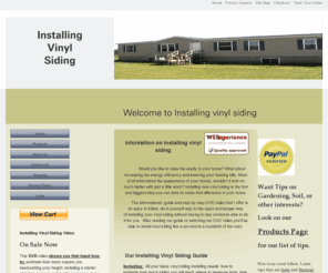 installingvinylsidingathome.com: installing vinyl siding
Information on installing vinyl siding. An information guide and step by step DVD video showing start to fnish instalation.