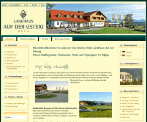 landhaus-gsteig.com: Landhaus Auf der Gsteig - 4 Sterne Hotel  Allgäu - Hotels in Lechbruck bei Füssen - Ostallgäu
Ihr Viersterne Hotel im Allgäu ★ ★ ★ ★ mit besten Aussichten, Golfplatz, Wellness und erholsamen Urlaubsangeboten.