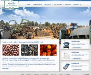 alliedsalvagemetals.com: Allied Salvage
Since the incorporation of Allied Salvage, the company has blossomed and
bloomed, implementing significant upgrades in facilities, equipment, and personnel