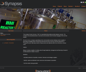 synapsissa.com: Synapsis - INTRODUCCION
Empresa con capacidad de crear valor agregado a través del liderazgo, gerenciamiento y financiamiento de proyectos de investigación y desarrollo en