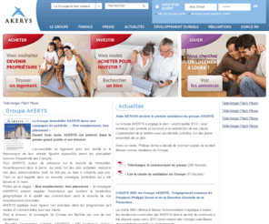 achat-immobilier-neuf.info: AKERYS - Groupe Immobilier : promotion immobilière, services immobiliers, logements neufs, courtage en assurances, crédits et produits financiers
Le Groupe AKERYS