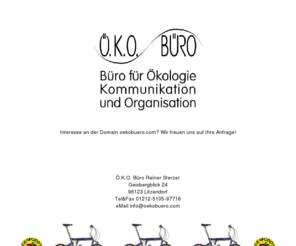 oekobuero.com: Ö.K.O. Büro
Bro fr kologie, Kommunikation und Organisation