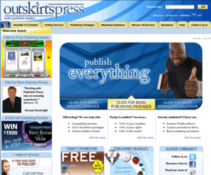 outskirtspress.com: Self Publishing, Book Publishing, Print-on-Demand Full-Service Self-Publishing at Outskirts Press
Self publishing simplified. Keep 100% of your rights and 100% of your author royalties with the full-service book publishing services at Outskirts Press.