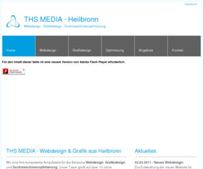 ths-media.com: Webdesign Grafikdesign Heilbronn - THS MEDIA
Webdesign, Grafikdesign und Suchmaschinenoptimierung aus Heilbronn. Wir verwandeln Ideen in innovative Konzepte und entwickeln effektive Lösungen.